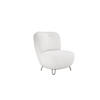 SESSEL LUIS, Skandinavischer Stil – Freistehend, 82×56×82 cm, WEISS - Schwarz/Weiß, Holz/Textil (82/82/66cm) - DomoHome