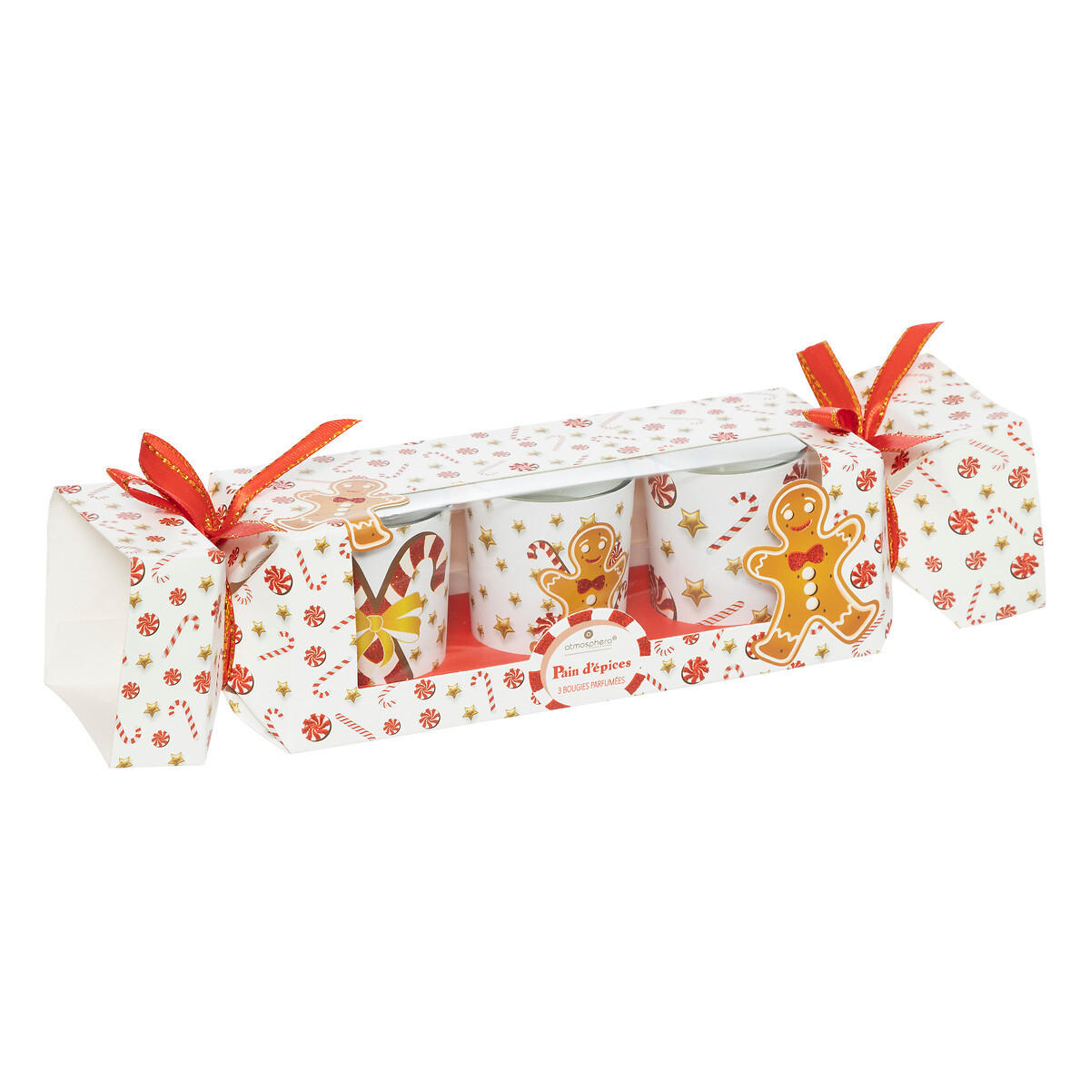 DUFTKERZEN Weihnachtsmotiv 3er-Set - Rot, Paraffin (5/6cm) - Atmosphera Createur d´interieur