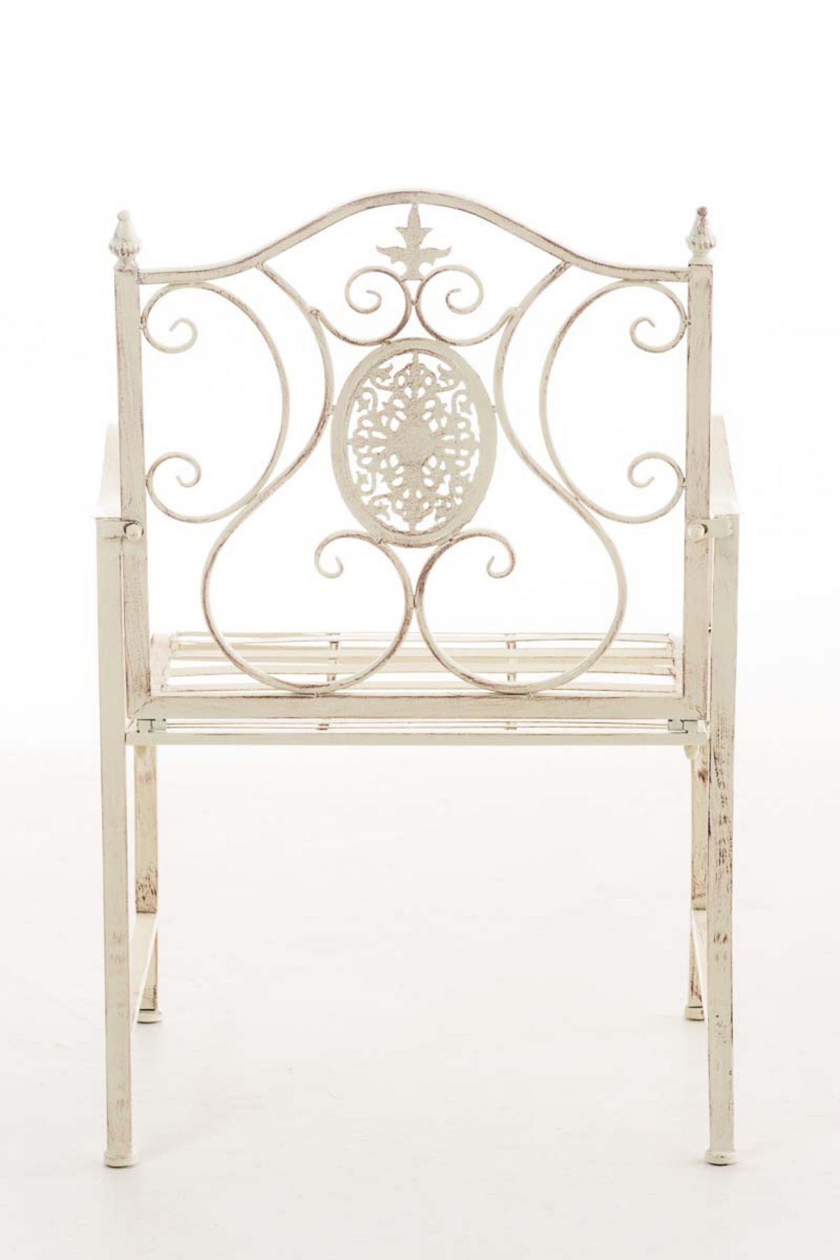 STUHL Pamela antik-creme - Naturfarben, Metall (62/94/53cm) - TPFGarden