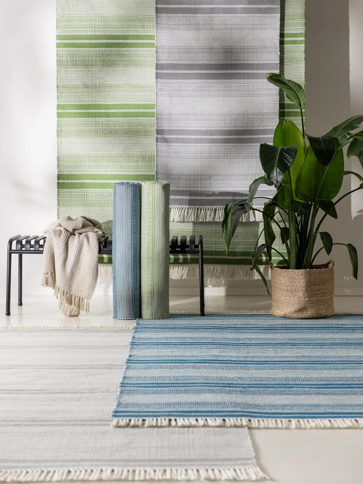 OUTDOOR-TEPPICH Siena handgewebt 120/170 cm - Grün, Kunststoff (120/170cm) - benuta Nest