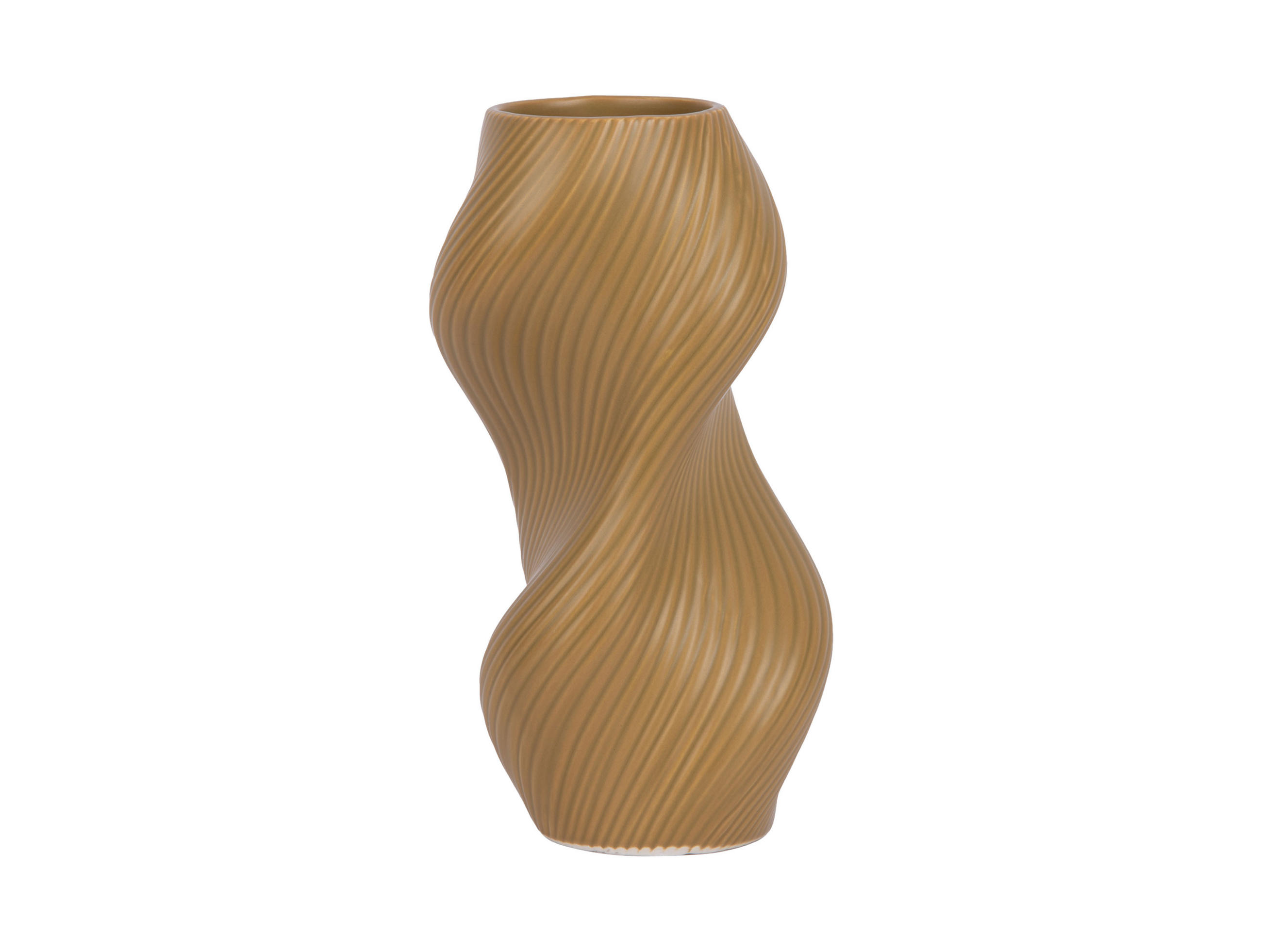VASE Paris Twisted - Braun - 24,5 cm - Braun, Stein (24cm) - Present Time