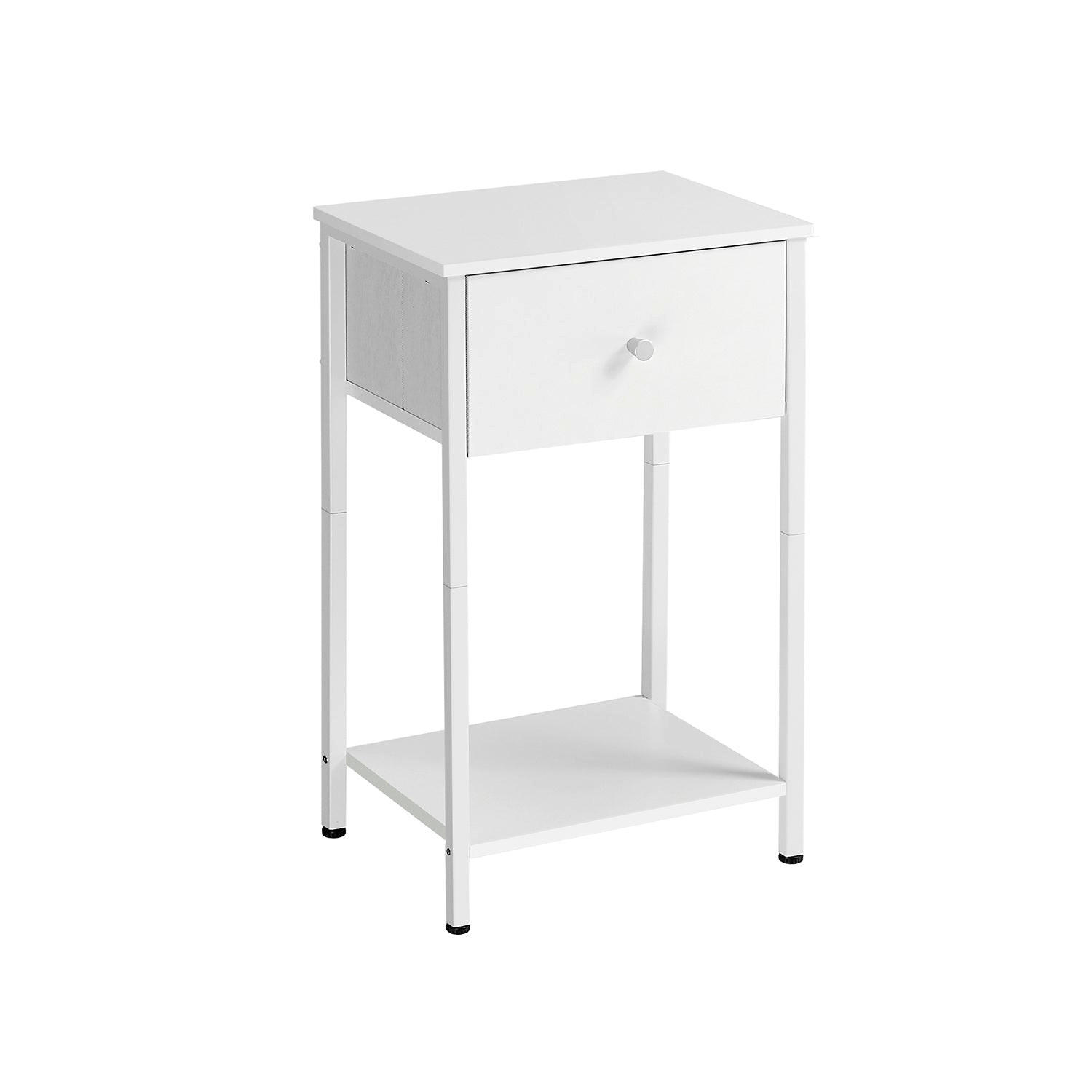 BEISTELLTISCH BUJUMBURA - Weiß, Holzwerkstoff (28/38/61cm) - Hansiro