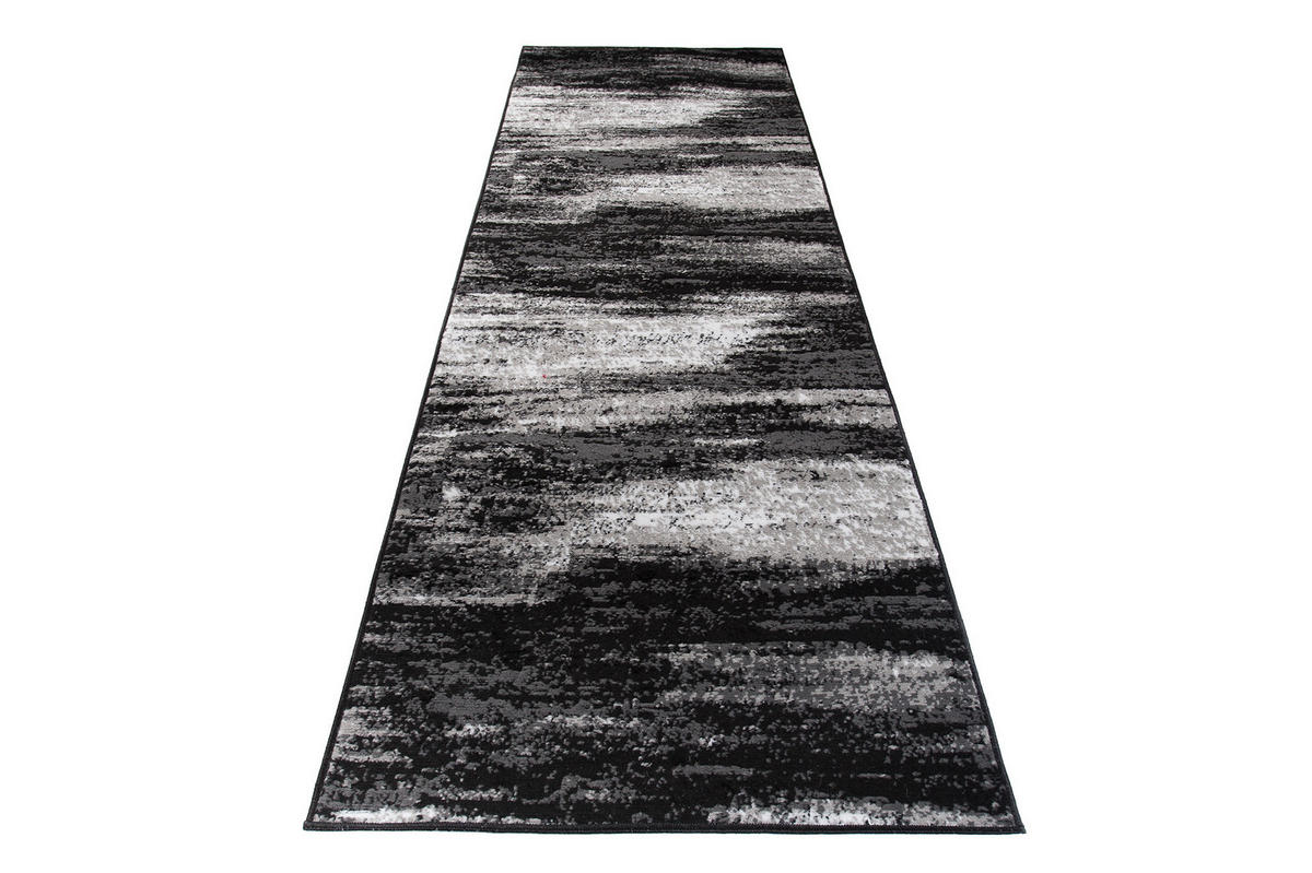 LÄUFER MAYA Schwarz 100/1000 cm - Schwarz, Textil (100/1000cm) - Tapiso