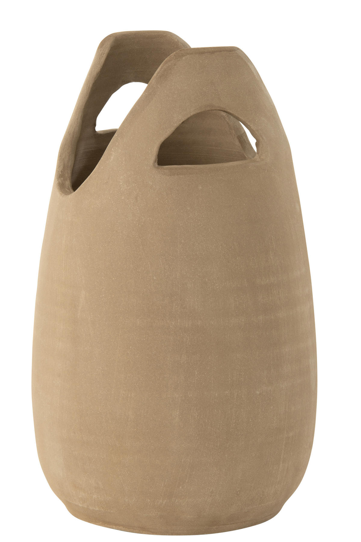 VASE ORECCHIO - Keramik - Beige - L - Ø 23 cm - Beige, Keramik (40cm) - J-Line