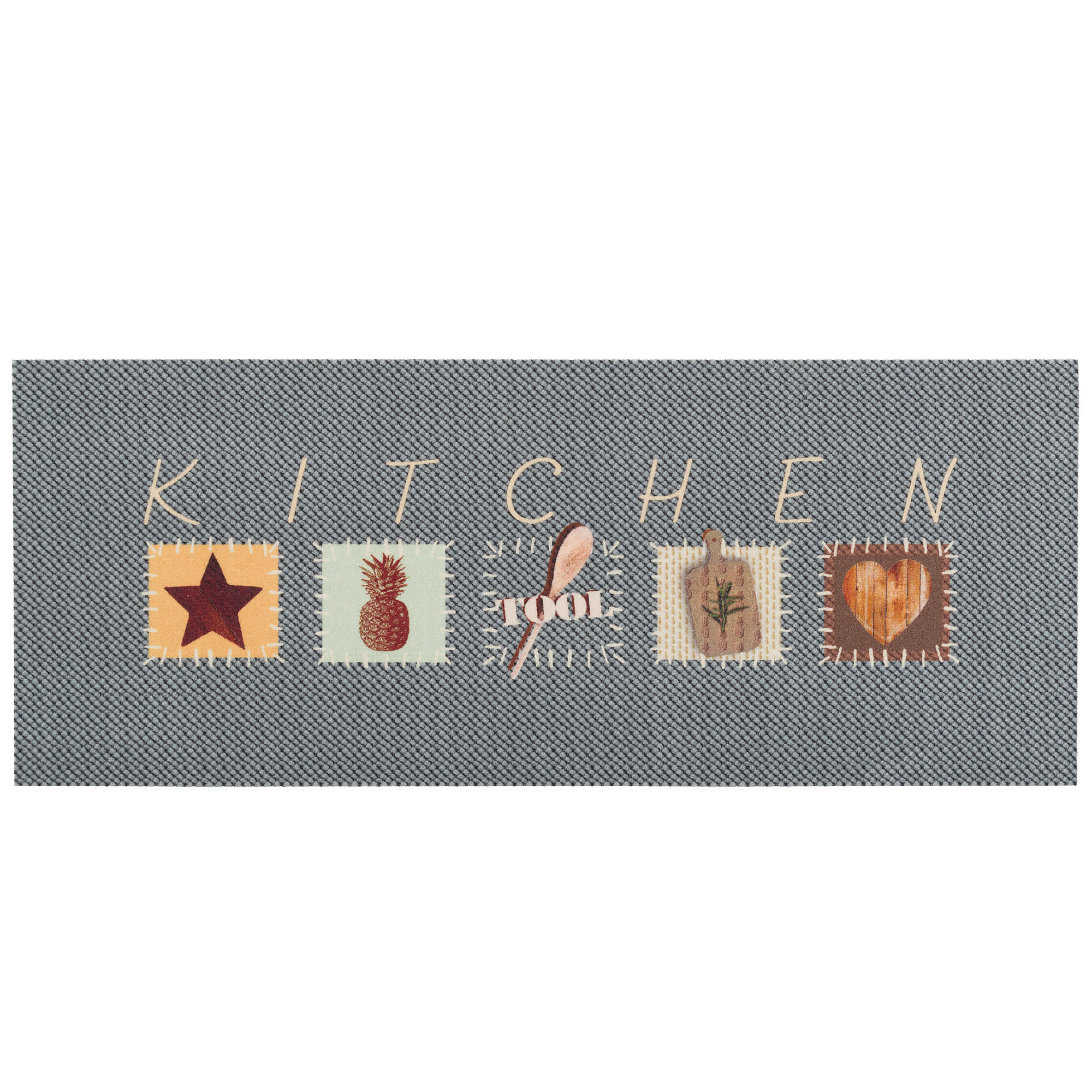 KÜCHENLÄUFER TEPPICH TRENDY KITCHEN TOOL - Grau, Textil (45/145cm) - Pergamon