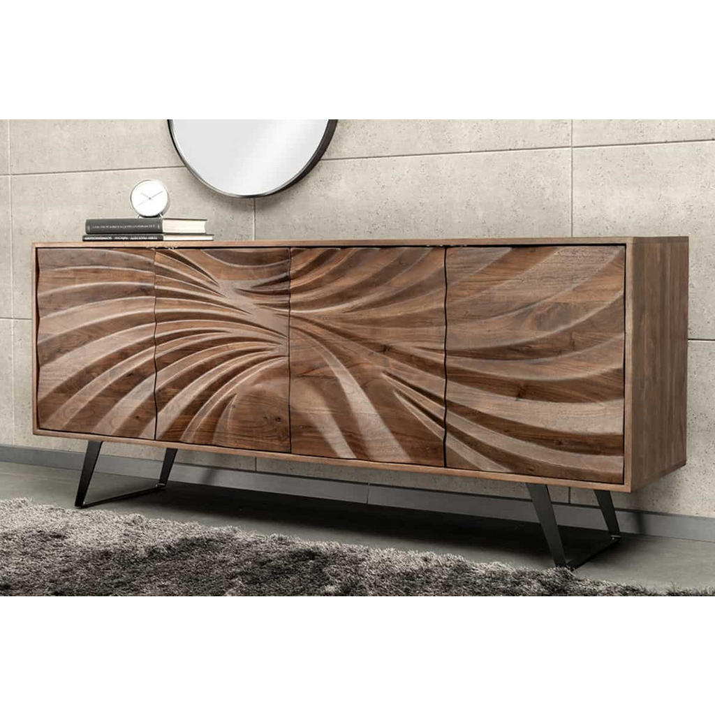 Thumbnail - riess-ambiente Sideboard, Braun, Holz, 175x76x40 cm, Wohnzimmer, Kommoden & Sideboards, Sideboards