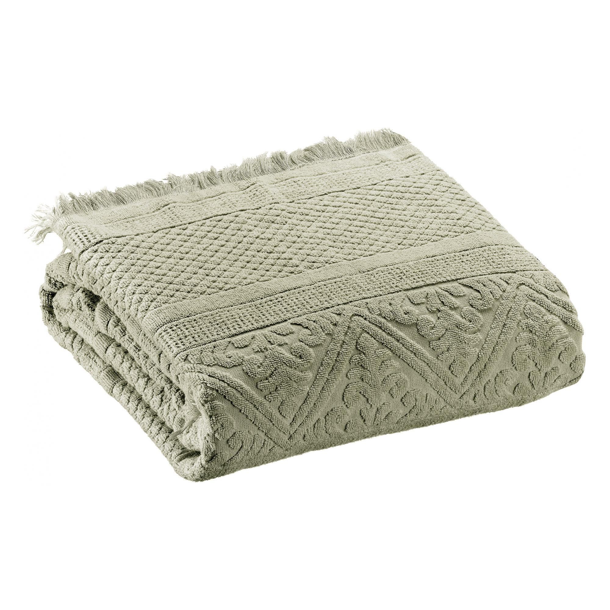 BADETUCH Zoe tindgrün 100 x 180 cm - Grün, Textil (100/180cm) - Vivaraise