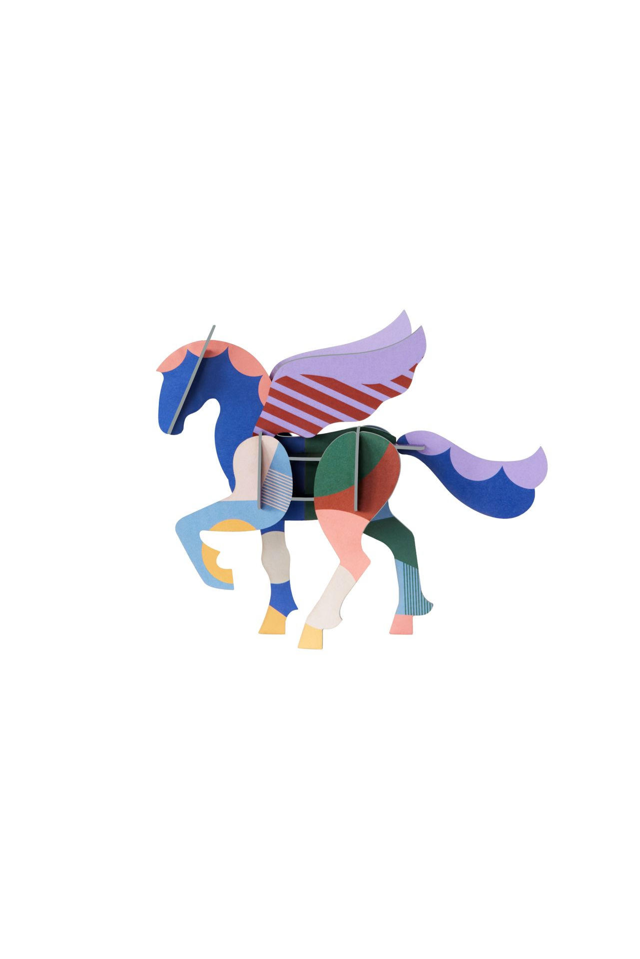 WANDSKULPTUR Bunt 4,5/15,5 cm - Multicolor, Wellpappe (4.5/15.5/19cm) - Studio Roof