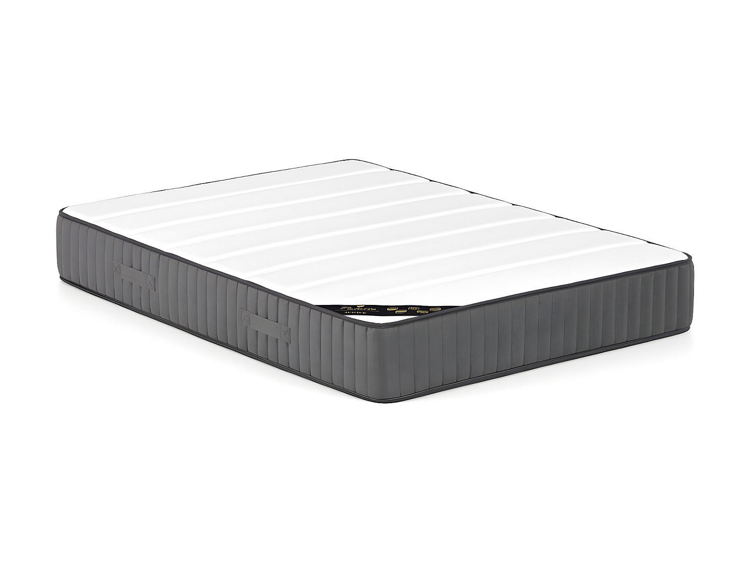 STANDARDMATRATZE - 2 Personen - stoff - weiß Audace - Weiß, Textil (140/200cm) - Vente-Unique