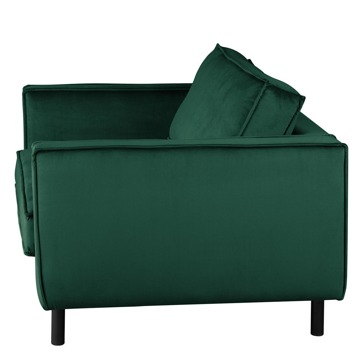 XL SESSEL - Schwarz/Grün, Textil/Metall (117/81/96cm) - home24