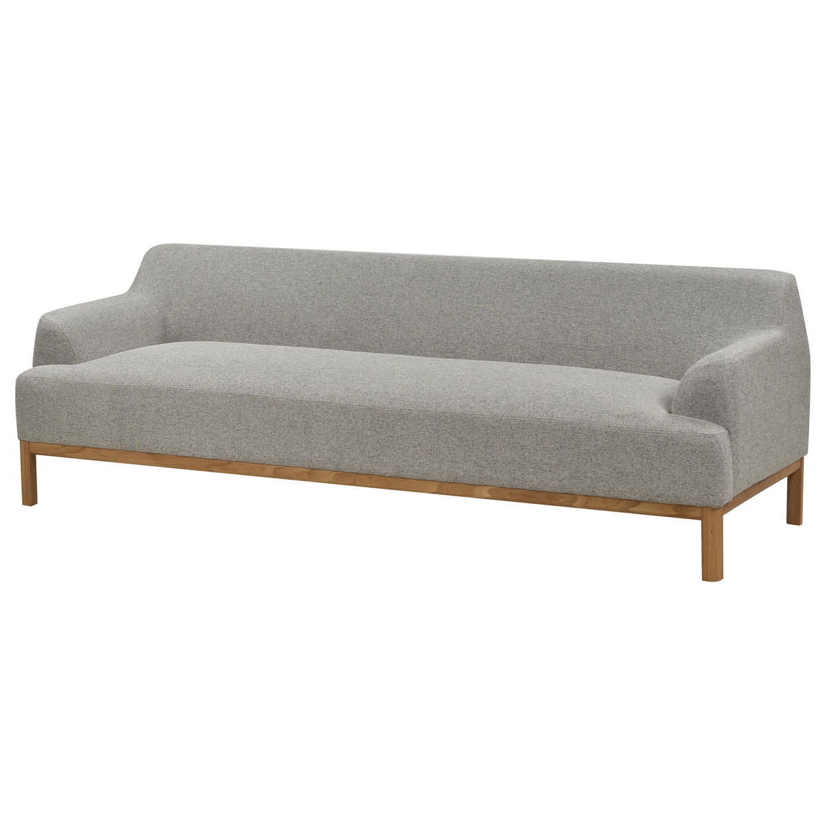 POHOVKA 3-místná Látka Světle šedá Sosjo - světle šedá, textil (219/74/83cm) - Beliani