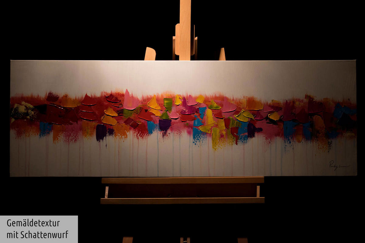 ÖLGEMÄLDE 120/40 cm - Multicolor, Holz/Textil (1.24/40cm) - KUNSTLOFT