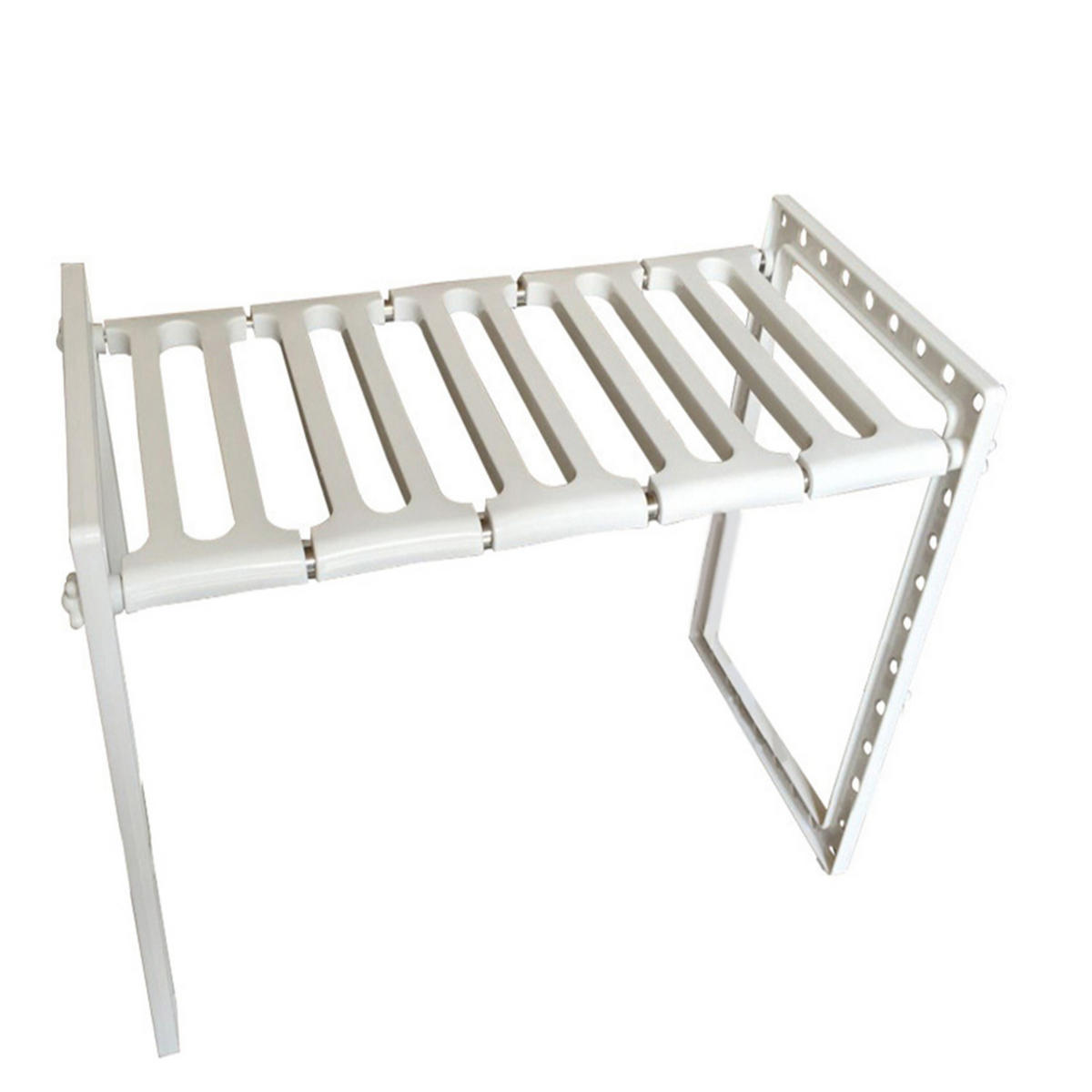 VÝSUVNÁ jednopatrová police pod dřez, šířka 38/65 cm - bílá, plast (26.5/38/38cm) - Calicosy