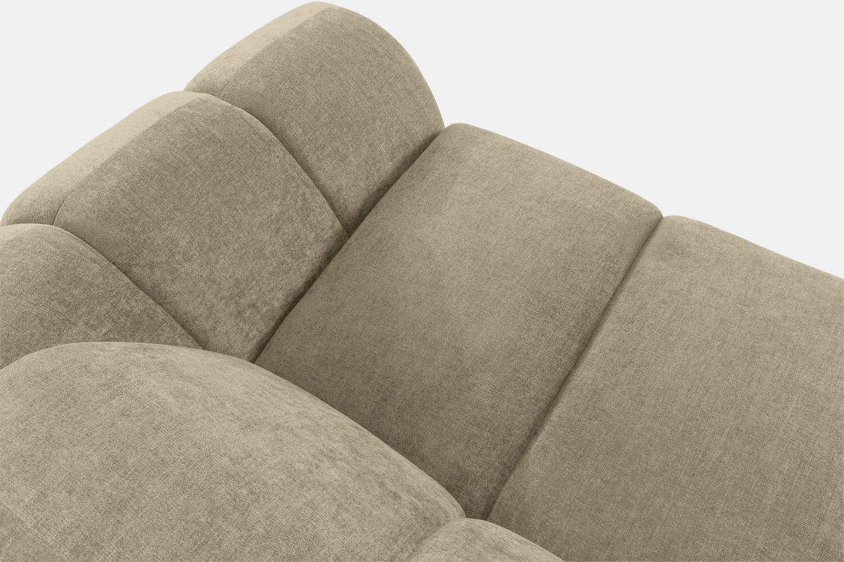 ECKSOFA LINKS FLAVA, Sandfarben - Sandfarben, Holz/Holzwerkstoff (310/314cm) - KONSIMO®