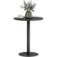 ESSTISCH aus Stahl 60x60x72 cm Schwarz für 2 Personen, platzsparend und vielseitig - Schwarz, Metall (60/60/72cm) - Modfu