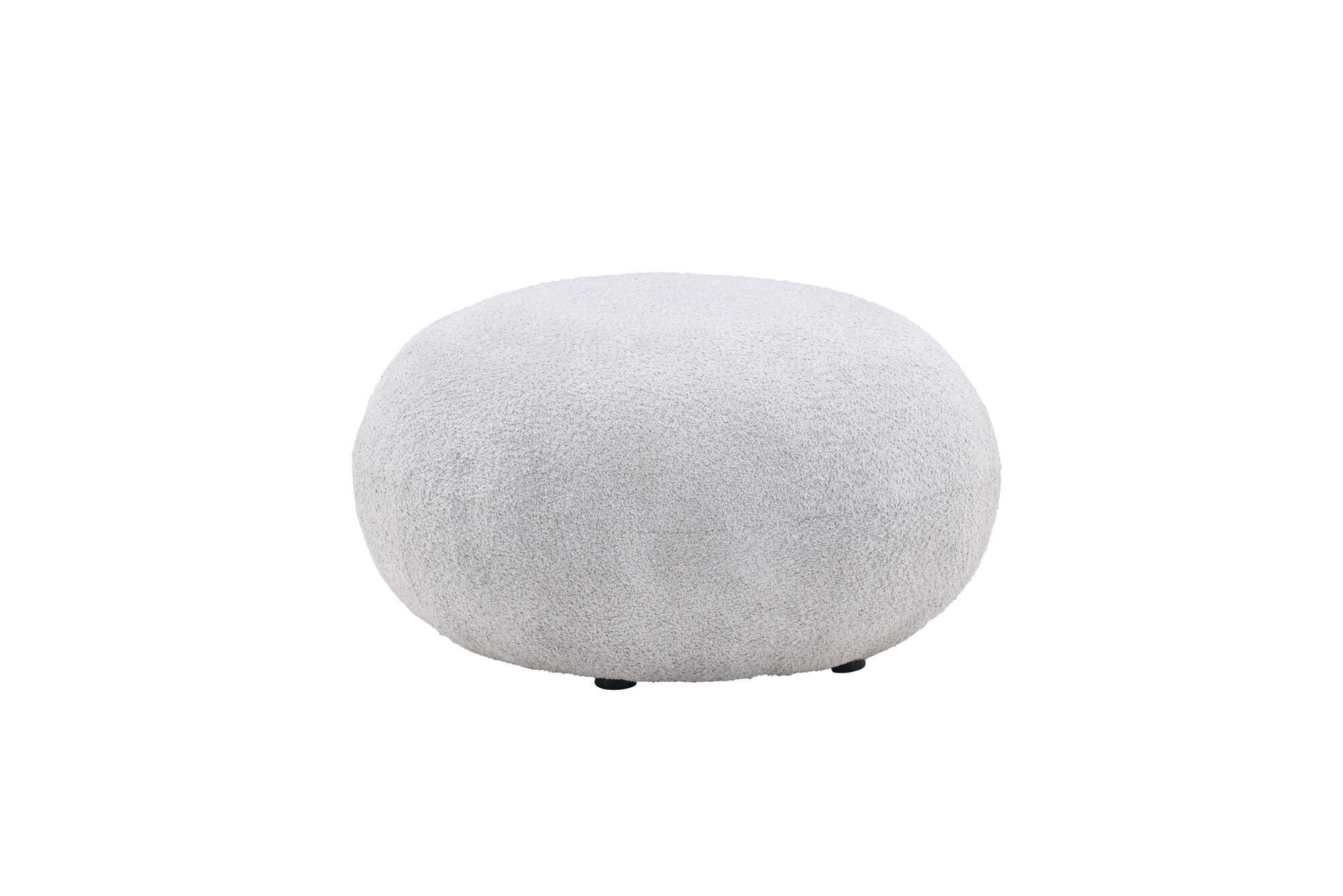 SITZPOUF BOLOGNA Grau 74x74x40 cm - Grau, Textil (74/40/74cm) - FURNLUX