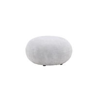 SITZPOUF BOLOGNA Grau 74x74x40 cm - Grau, Textil (74/40/74cm) - FURNLUX