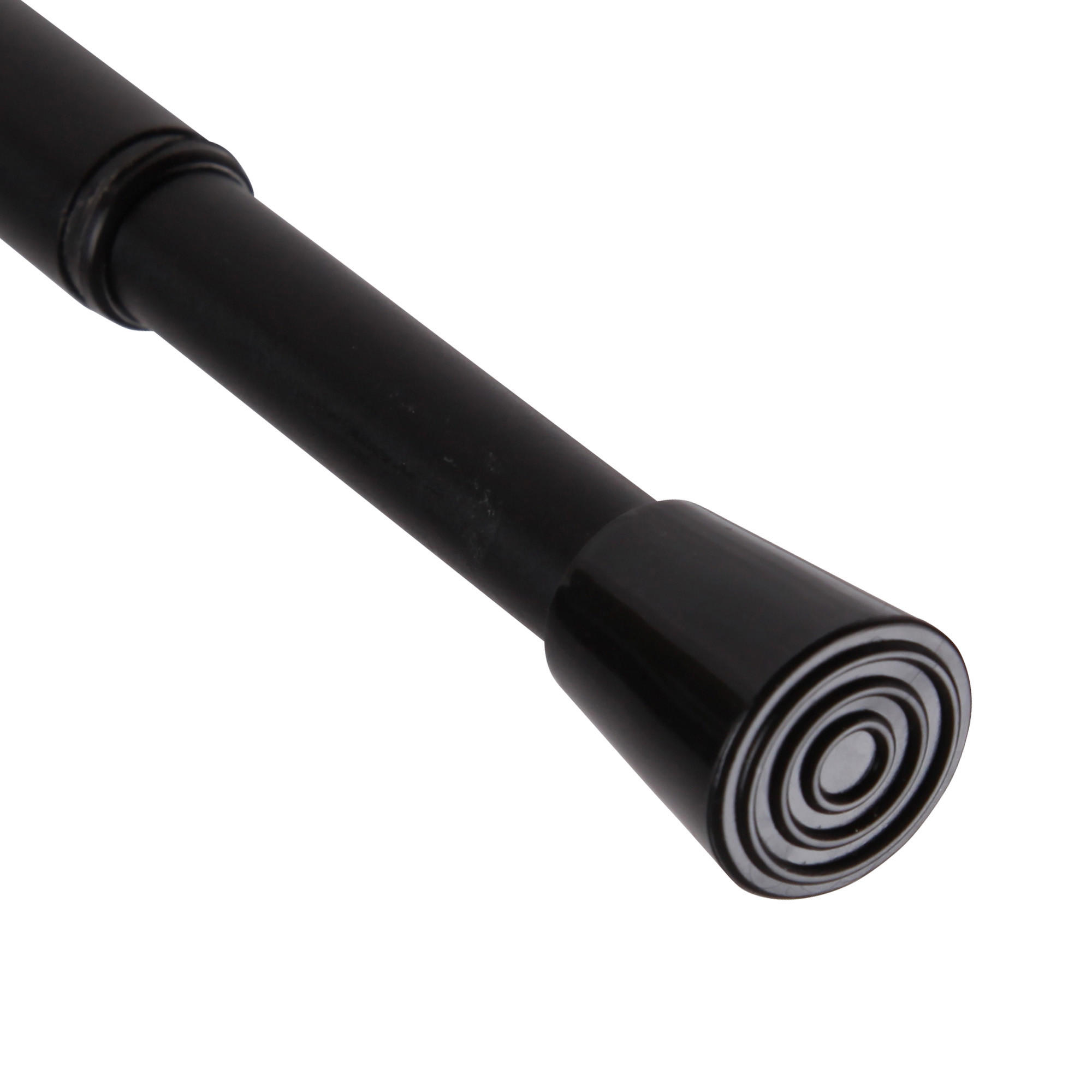 VERSTELLBARE Vorhangstange - Spannstange zum Klemmen Schwarz Ø10/13 mm 60-90 cm - Schwarz, Metall (60cm) - Bestlivings