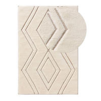 TEPPICH Elanie 140/200 cm - Beige/Creme, Kunststoff (140/200cm) - benuta Pop