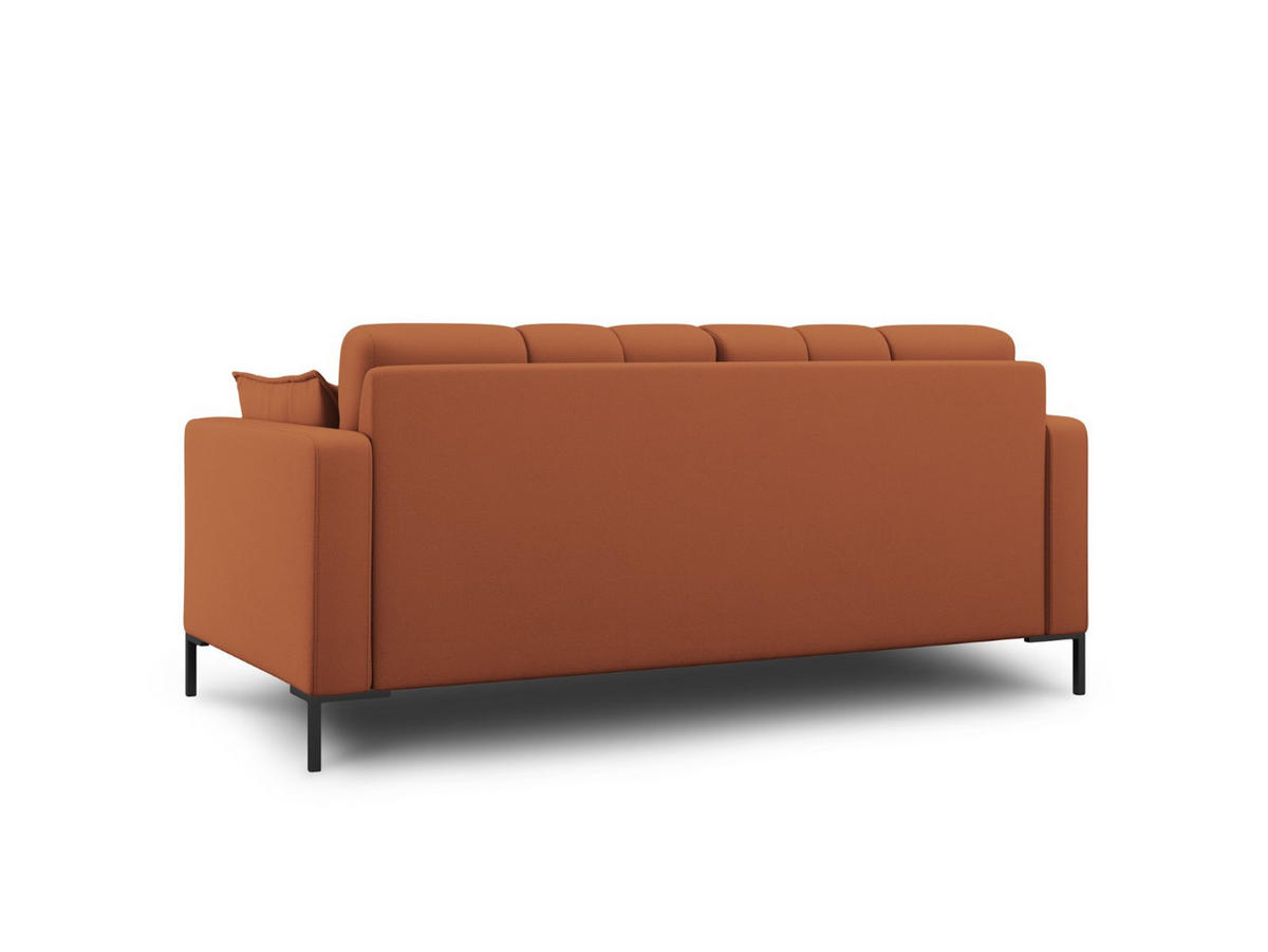 SOFA Mamaia aus strukturiertem Stoff ziegelstein 2 Sitzplätze - Braun, Textil (92/75/152cm) - Micadoni