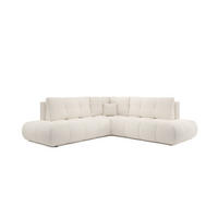ECKSOFA Ecru SOHI Curio 02 Ausziehbar Mit Schlaffunktion - Ecru, Textil (266.5/266.5cm) - Sepro Meble