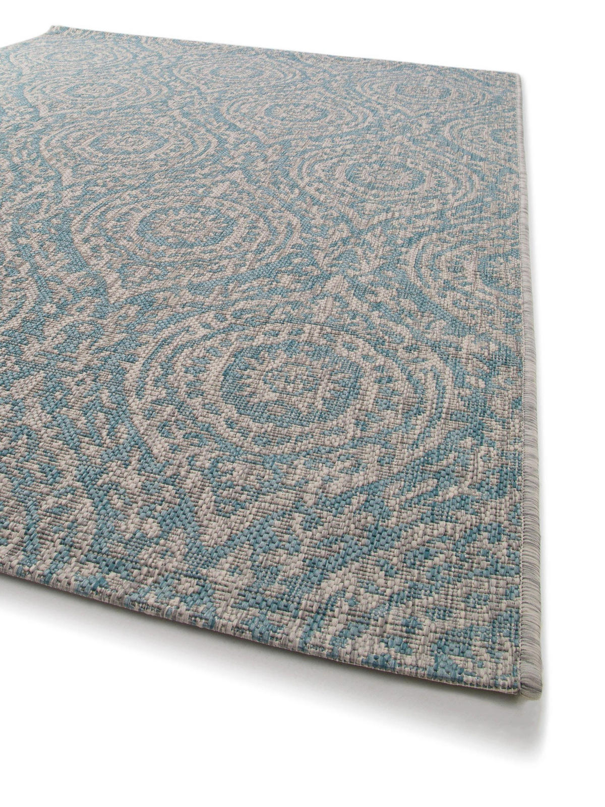 OUTDOORTEPPICH Cleo Beige/Türkis 300x400 cm - Beige, Textil (300/400cm) - benuta Nest