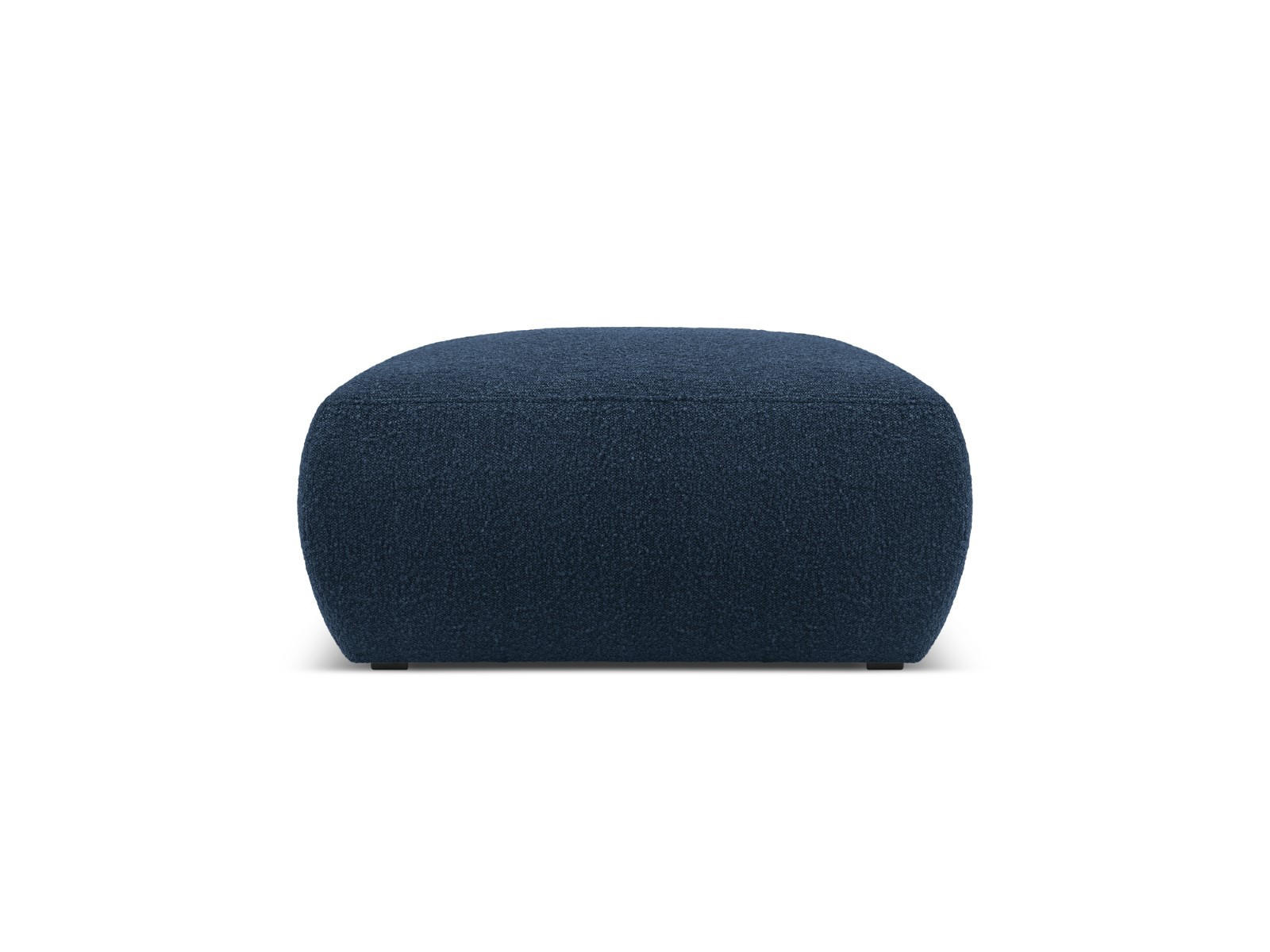 POUF Molino aus Boucle dunkelblau - Dunkelblau, Textil (75/36/75cm) - Micadoni
