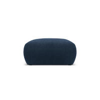 POUF Molino aus Boucle dunkelblau - Dunkelblau, Textil (75/36/75cm) - Micadoni