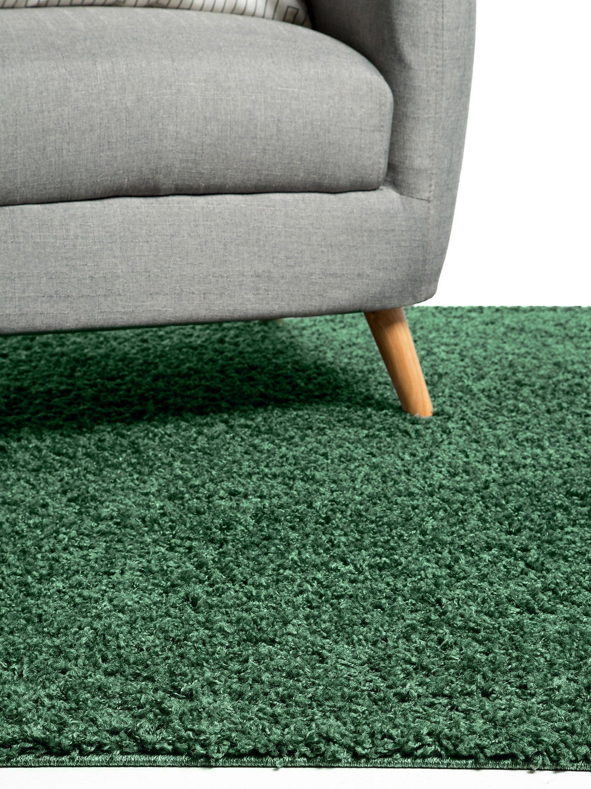 HOCHFLORTEPPICH Swirls Grün 133x190 cm - Grün, Textil (133/190cm) - benuta