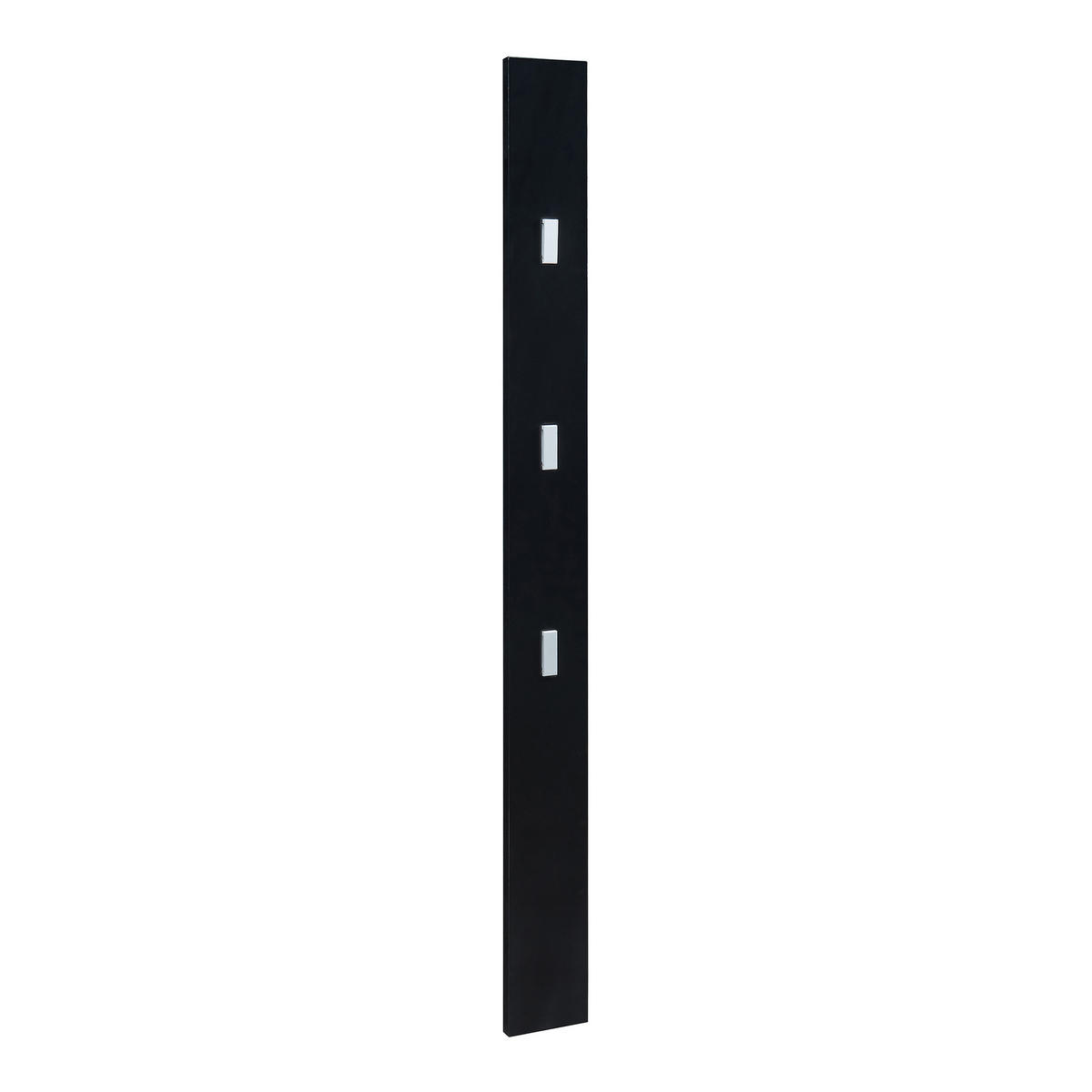 HAKENLEISTE Hansnes - Schwarz, Holzwerkstoff/Metall (15/165/3cm) - [en.casa]