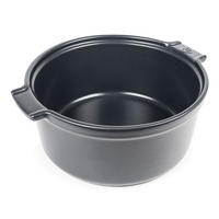 SOUFFLÉ-SCHALE Keramik Appolia 22cm Schiefergrau Spülmaschinenfest - Grau, Keramik (24.5/21.5/9.7cm) - PEUGEOT