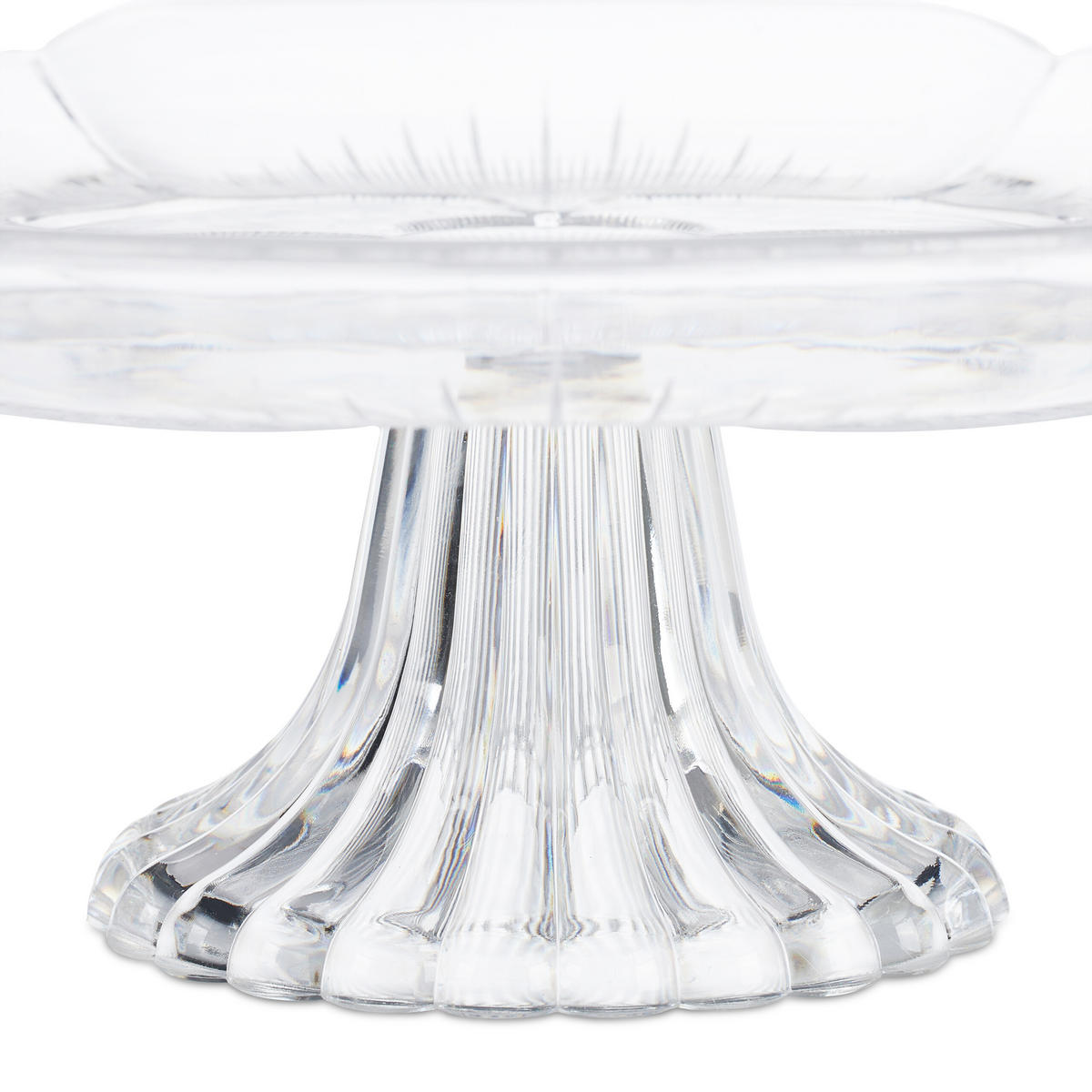 TORTENPLATTE - Transparent, Kunststoff (29/10/29cm) - Relaxdays