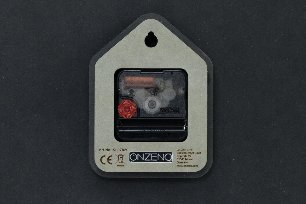 WANDUHR Design Schwarz 55/134 cm - Schwarz, Glas/Holzwerkstoff (4.15/133.9/1cm) - ONZENO
