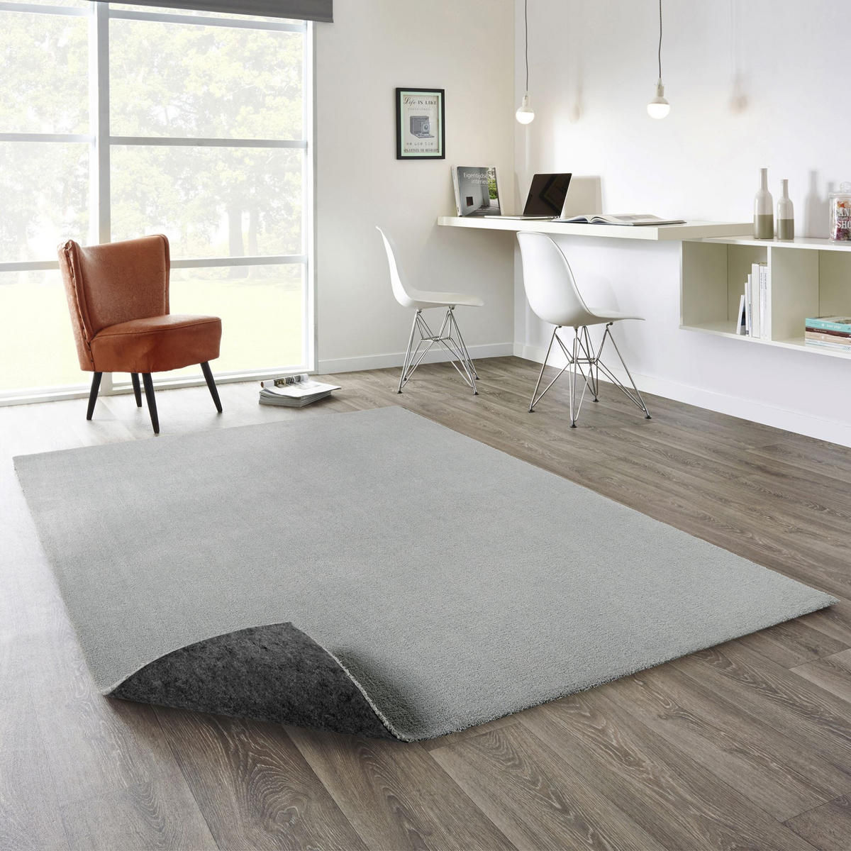 MODERNER TEPPICH 60/115 cm Barcelona - Grau, Textil (60/115cm) - Steffensmeier