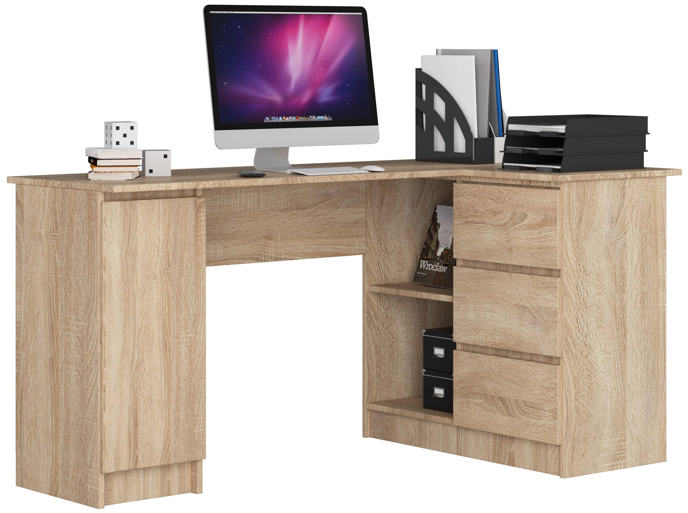 RAUMHIRSCH FURNITURE PSACÍ STŮL dub Sonoma 77/155/85