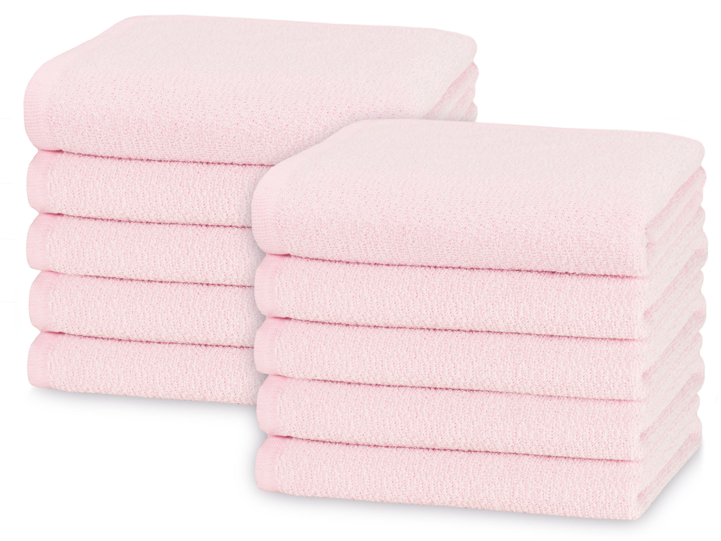 HANDTÜCHER, 10er-Set, 50x100 cm, 70% Baumwolle, 30% Polyester, Rosa - Rosa, Textil (50/100cm) - Zollner