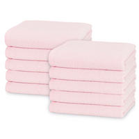 HANDTÜCHER, 10er-Set, 50x100 cm, 70% Baumwolle, 30% Polyester, Rosa - Rosa, Textil (50/100cm) - Zollner