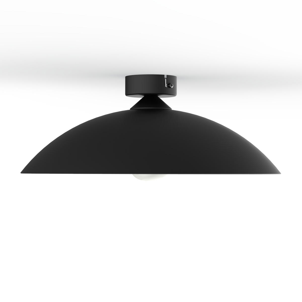 DECKENLEUCHTE - Schwarz, Metall (40/40/14.5cm) - Lumicom