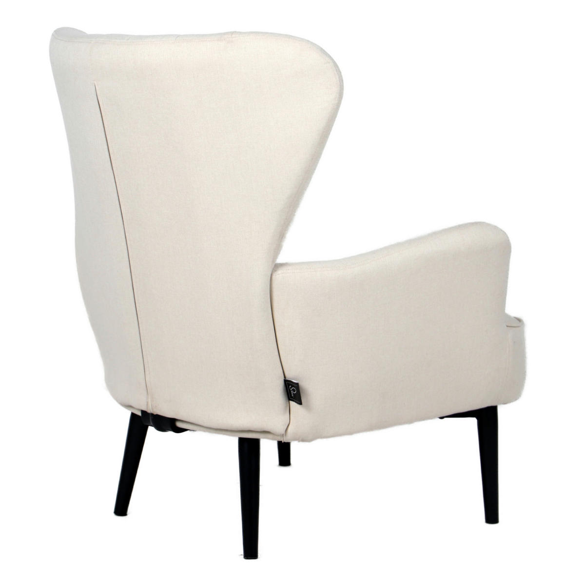 OHRENSESSEL Arthur Stoff - Creme, Textil (76/89/78cm) - SVITA
