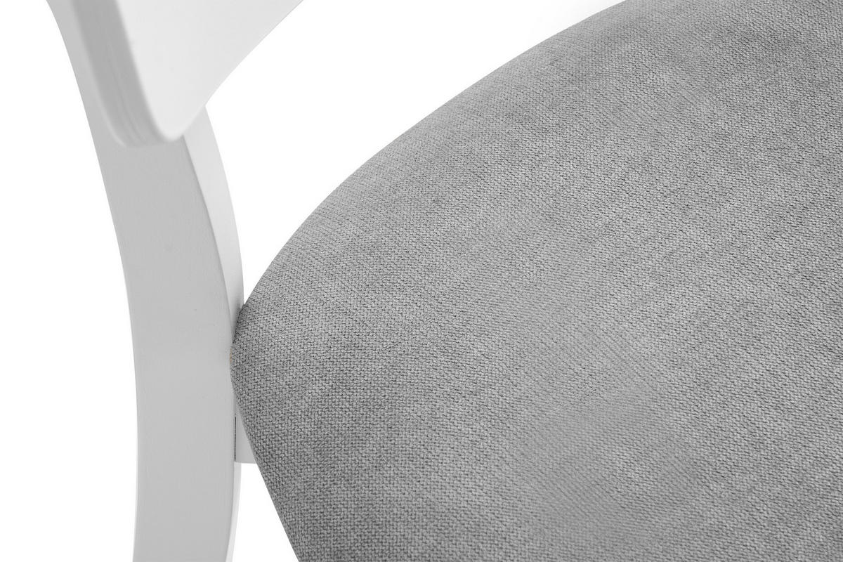ESSZIMMERSTUHLE TANER 2-tlg Vintage, Grau - Weiß/Grau, Holz/Textil (47/80/45cm) - KONSIMO®