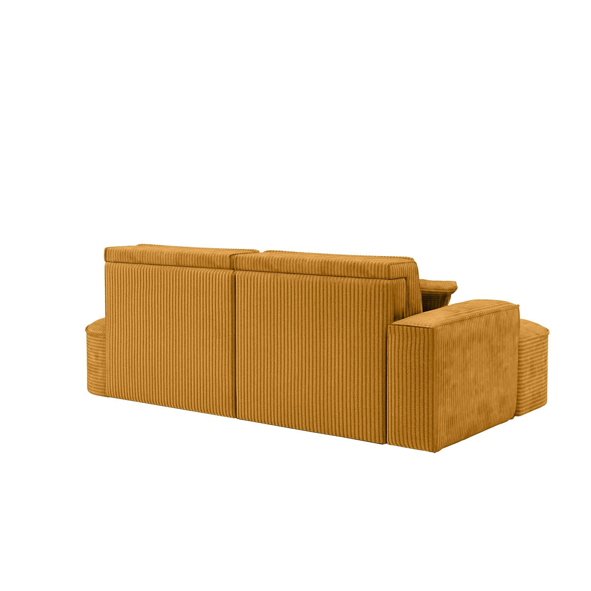 ECKSOFA Modena Pro - Komfort Und Stil Stoff Poso Senffarbe Links - Currygelb, Holz (179/278cm) - Kaiser Möbel