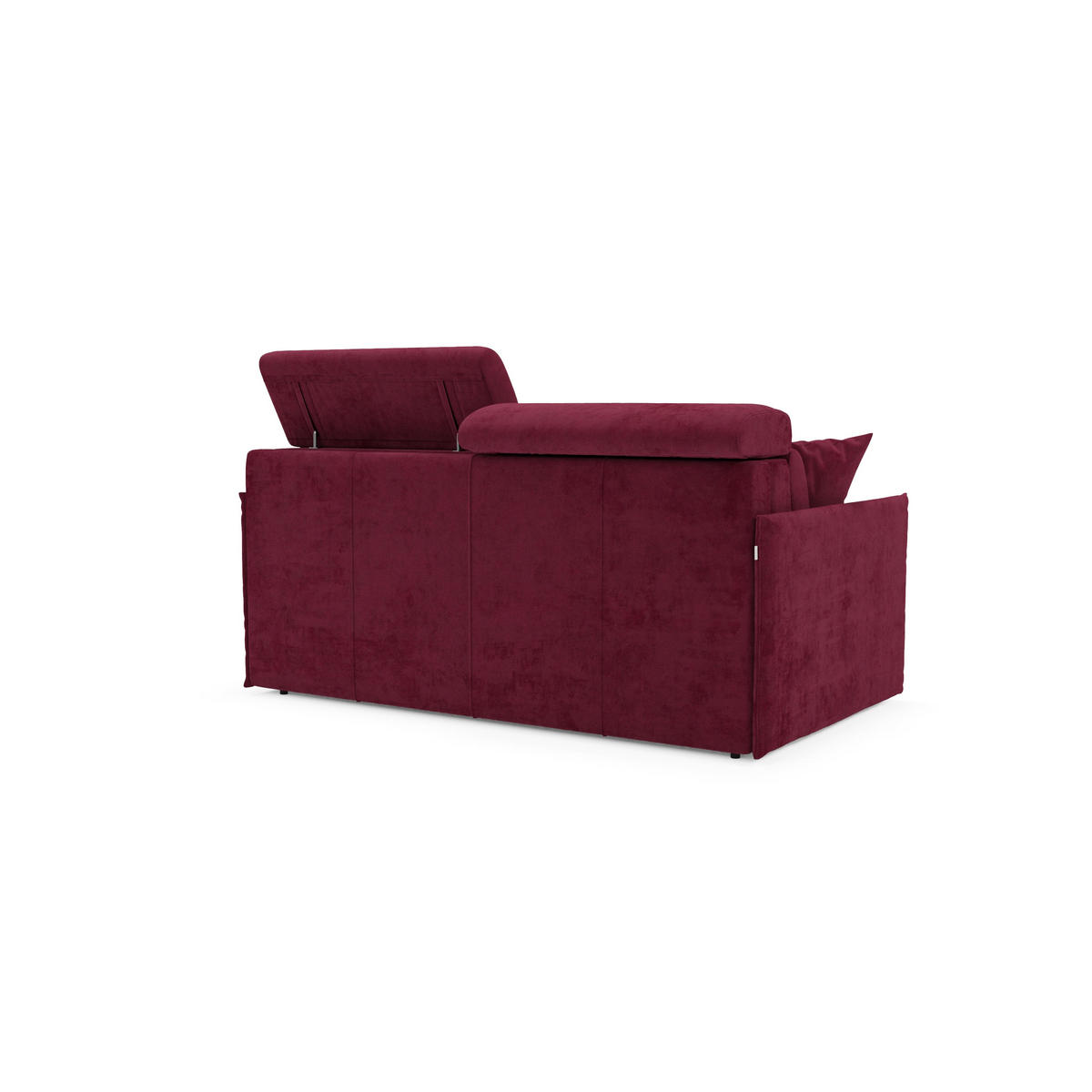 LINEARSOFA Miryam - Bordeaux, Metall (149/83/98cm) - Divani.store