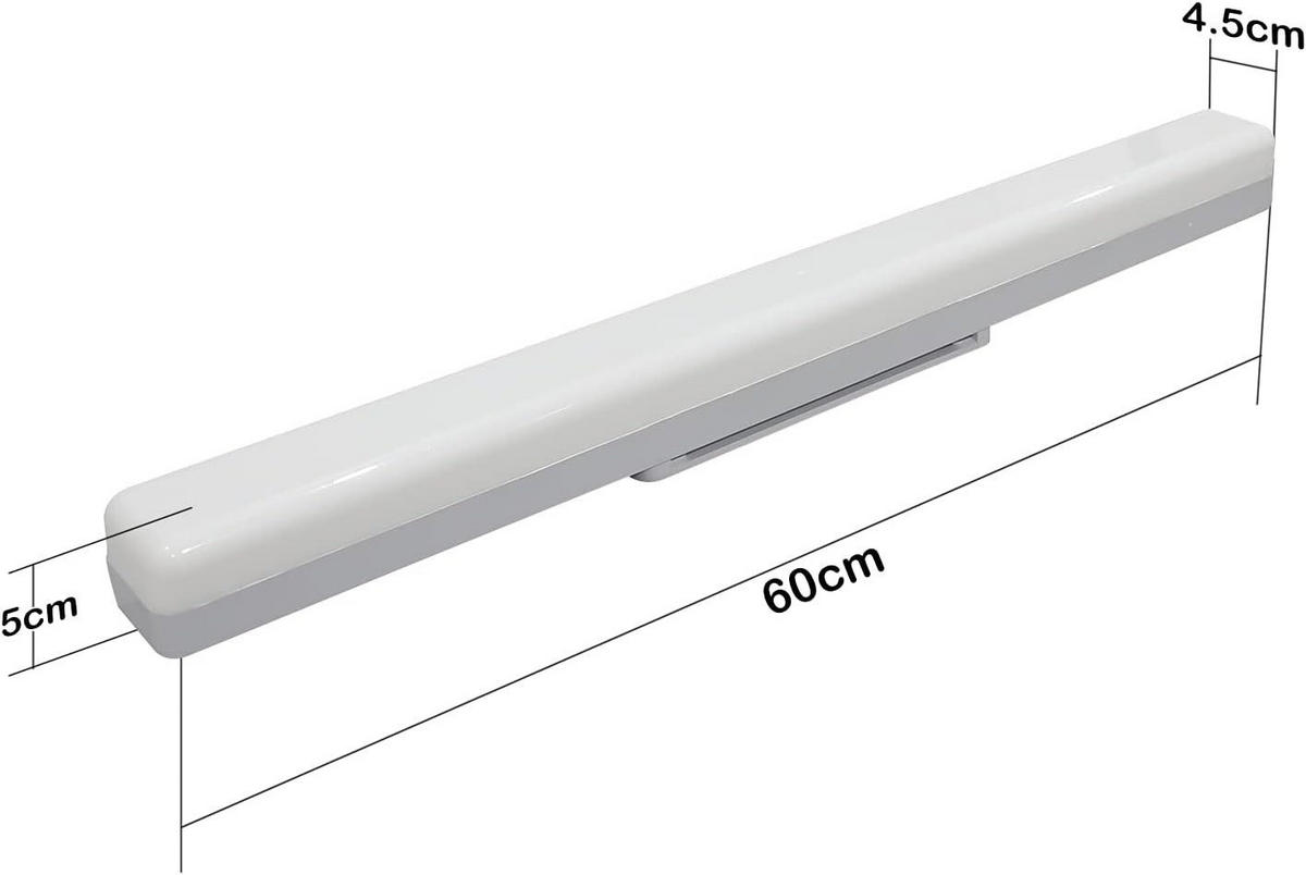 LED-DECKENLEUCHTE Diederich 60/5/5 cm - Weiß, Kunststoff (60/5/5cm) - Nettlife
