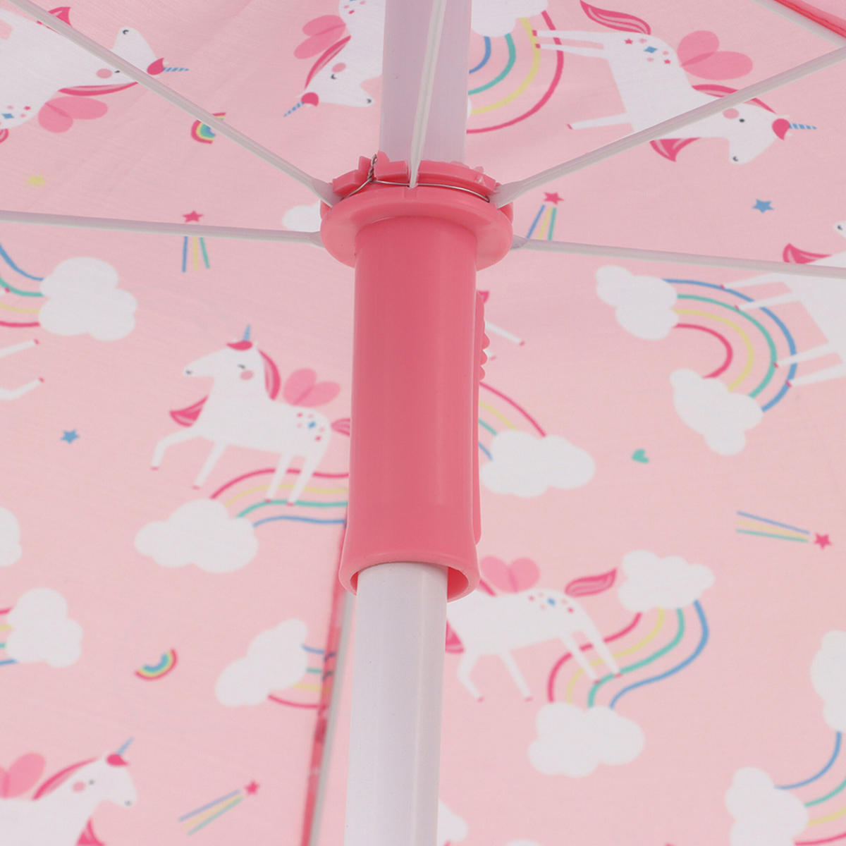 KINDERSITZGRUPPE Mehrfarbig 4-tlg.-Set mit Schirm Einhorn - Rosa, Kunststoff/Textil - Relaxdays