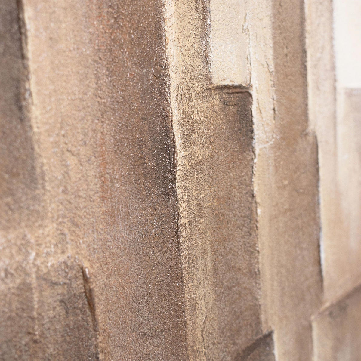 GEMÄLDE Grenzen der Illusion Schattenfugenrahmen Beige 60x40 cm - Beige, Holz (60/40cm) - YS-art gallery