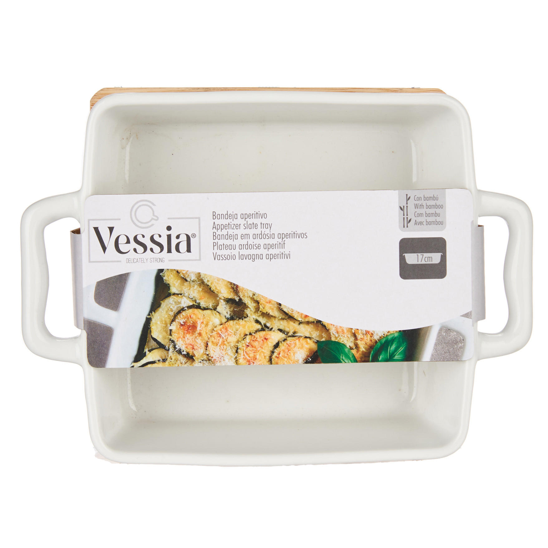 Thumbnail - Vessia Auflaufform, Weiß, Keramik, 17.5x6x13 cm, Kochen, Auflaufformen