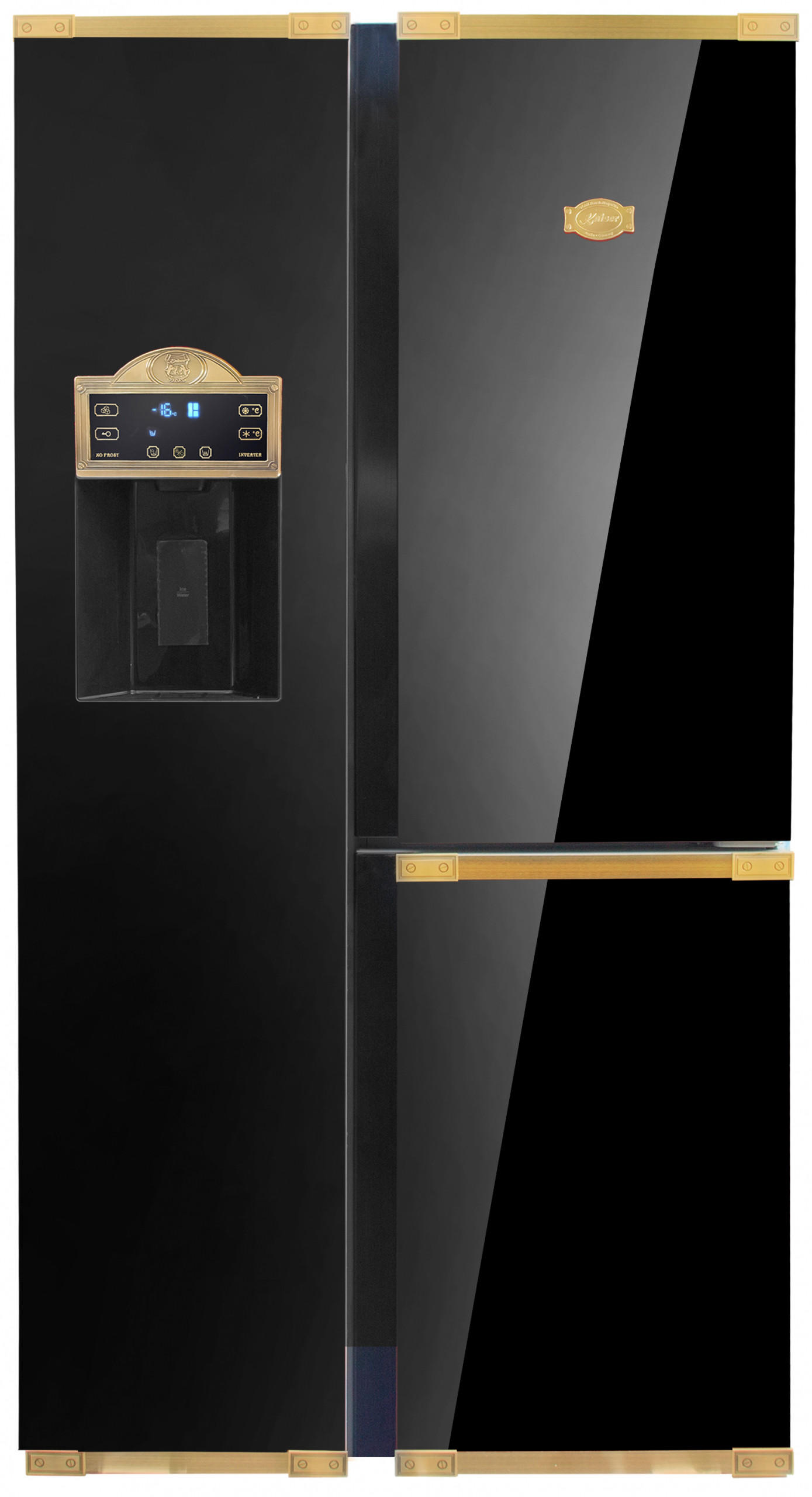 KÜHLSCHRANK KS 90300 AD, Schwarz, 91 cm breit, 538 L, NoFrost, 183 cm - Schwarz, Metall (91.1/183/69.3cm) - Kaiser Küchengeräte