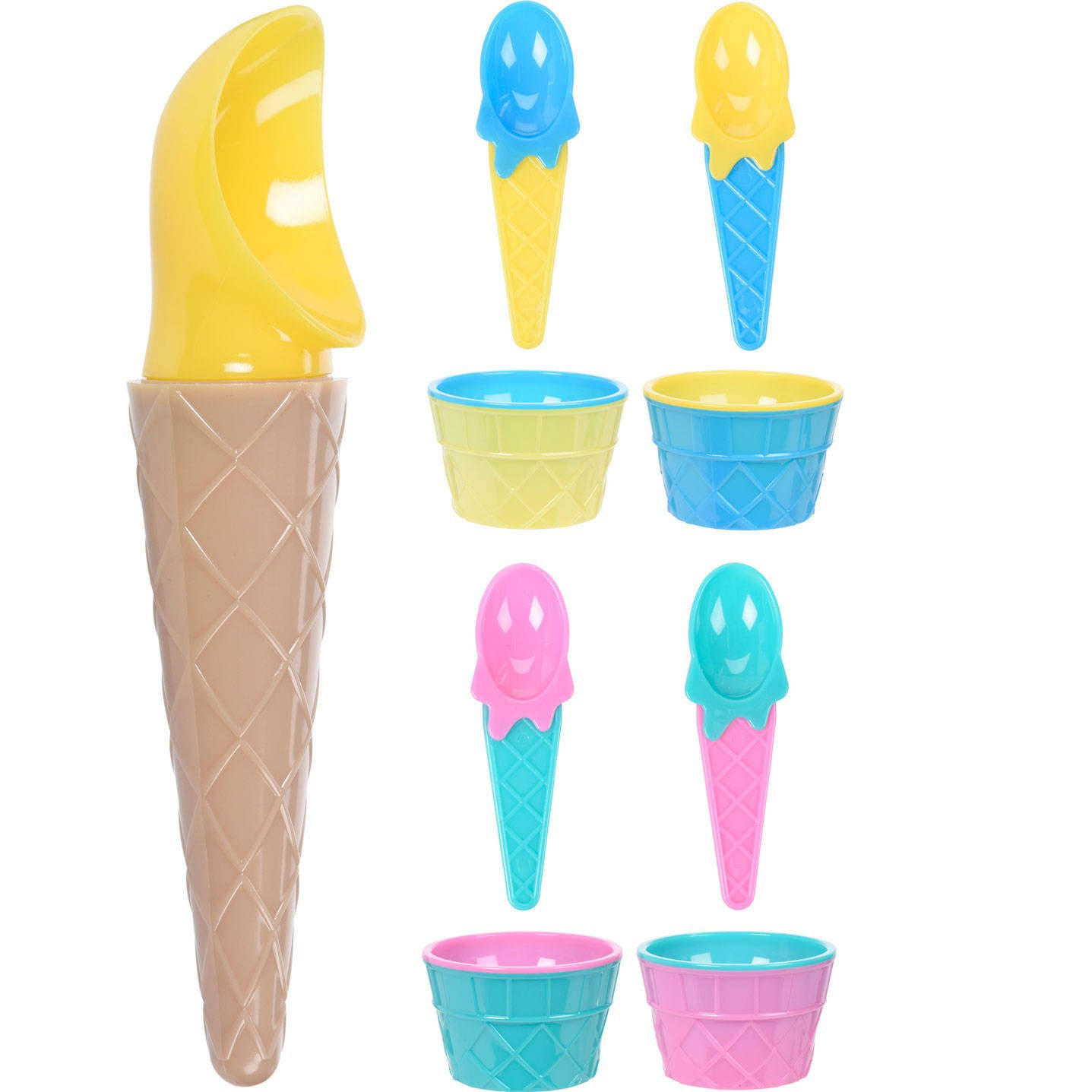 EISSCHALEN-SET für 4 Personen, bunt - Multicolor, Kunststoff (14.5cm) - Excellent Houseware