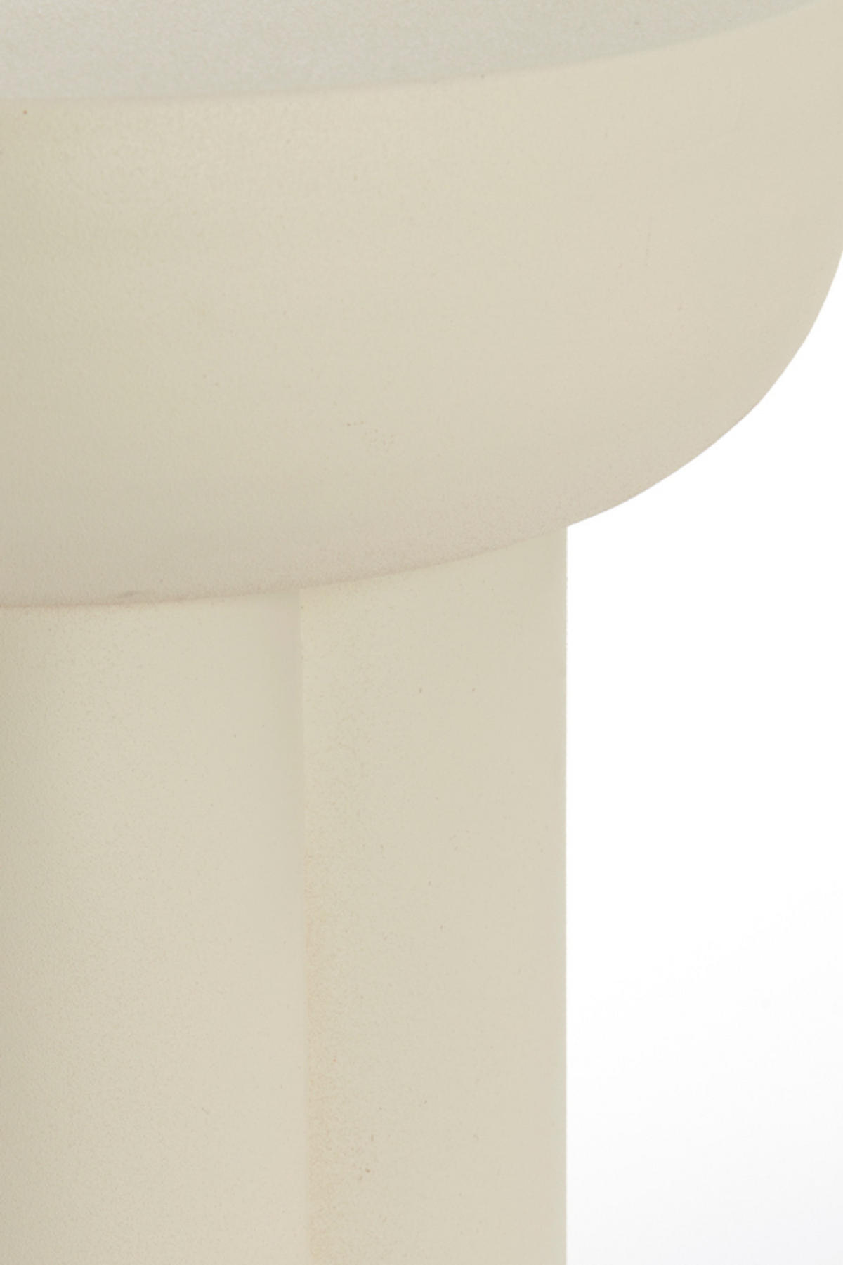 BEISTELLTISCH Mikola Weiß Ø46/50 cm - Weiß, Metall (46/46/50cm) - Light & Living