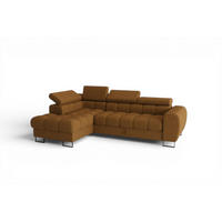 ECKSOFA Bastien Mit Schlaffunktion - Rotbraun, Holzwerkstoff/Textil (170/260cm) - Fun Möbel